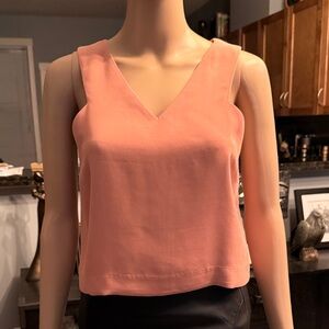 Forever 21 Peach V-Neck Crop Top (size XS)